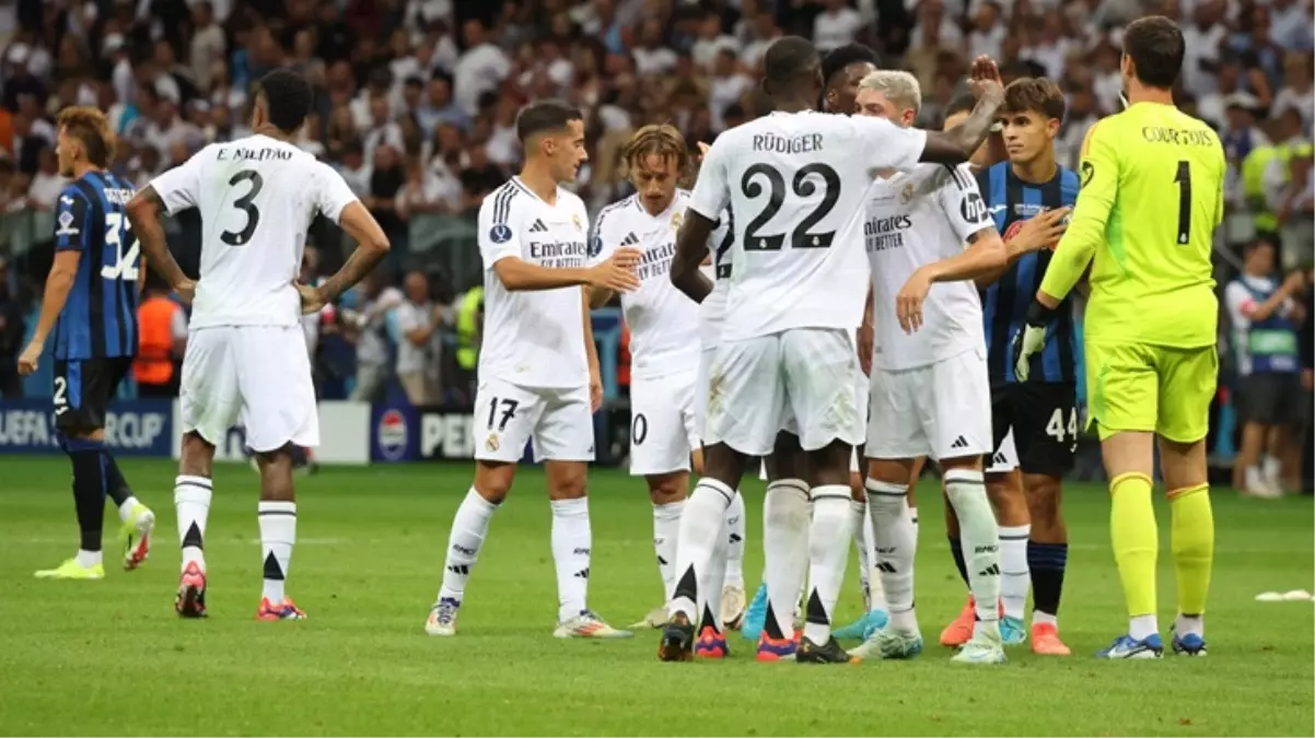 Atalanta\'yı 2-0 mağlup eden Real Madrid, UEFA Süper Kupa şampiyonu oldu