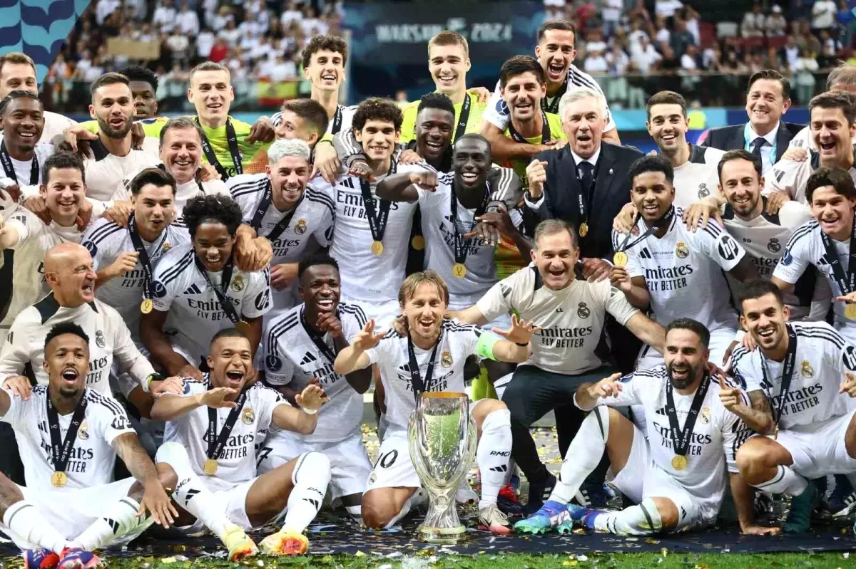 Real Madrid 2024 UEFA Süper Kupa\'yı kazandı