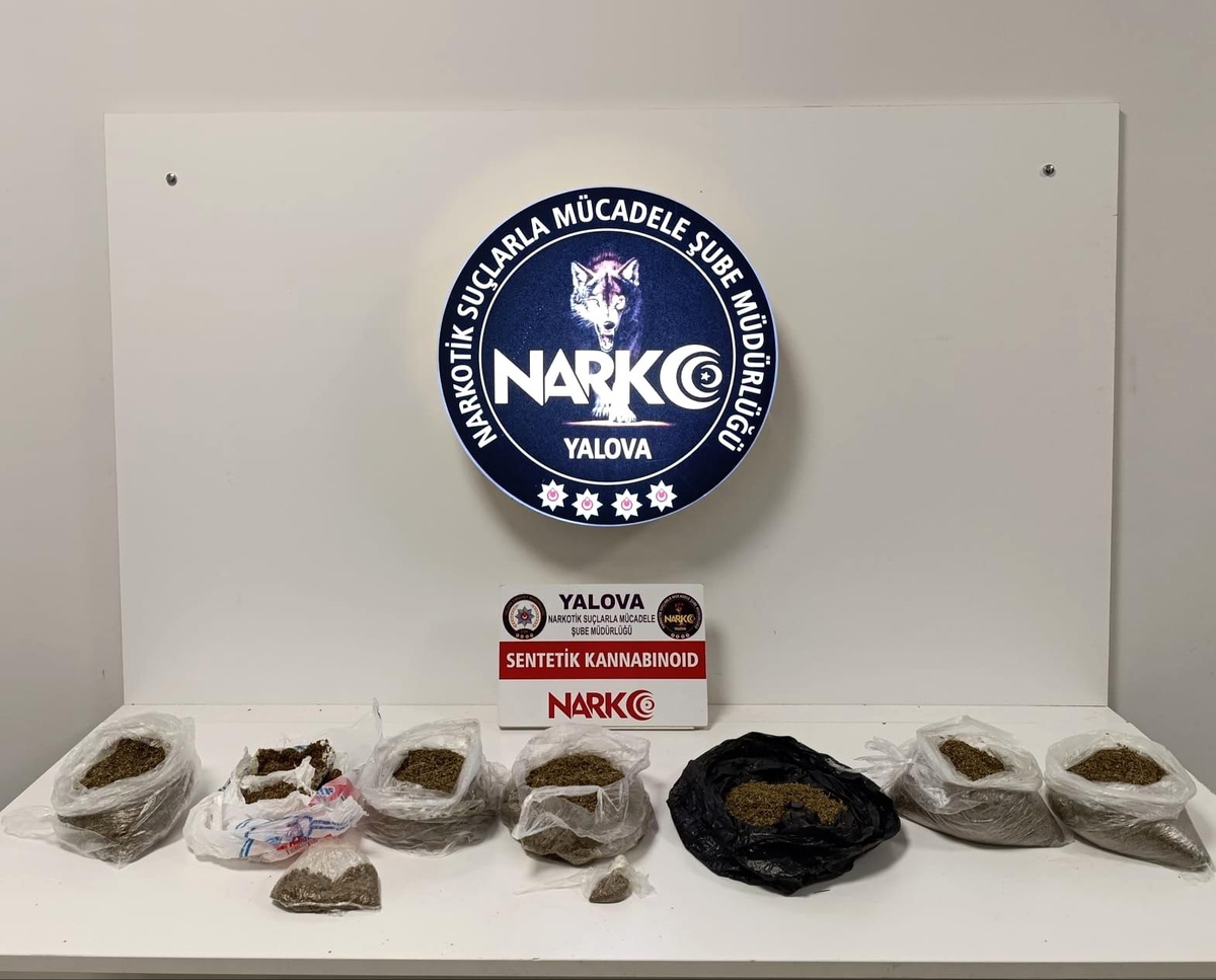 Yalova\'da 1 Kilo 405 Gram Sentetik Kannabinoid Ele Geçirildi