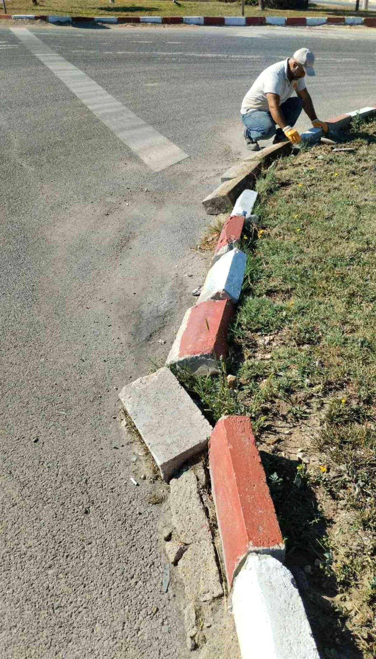 Bilecik\'teki kavşaklarda taş tadilatı yapıldı