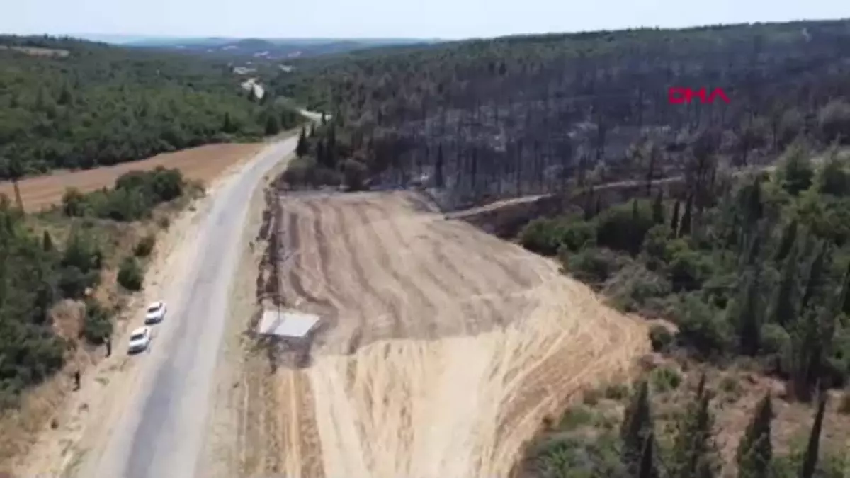 Çanakkale\'de Büyükanafarta köyü yakınlarında orman yangını kontrol altına alındı