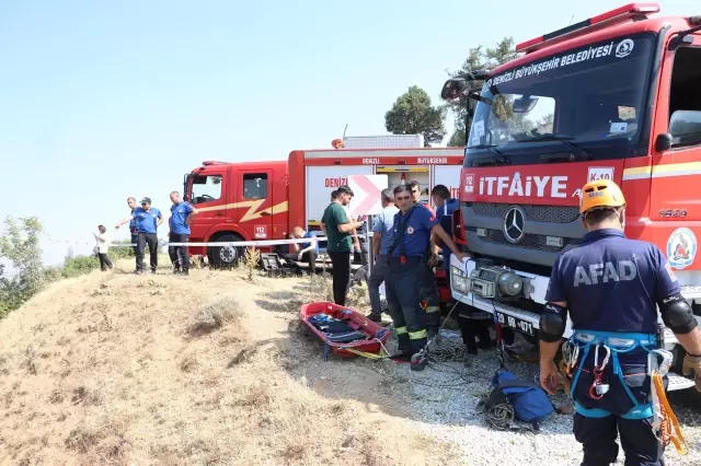 Denizli'de uçuruma yuvarlanan otomobil 4 kişiye mezar oldu