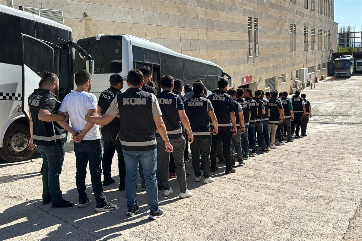Elazığ\'da organize suç örgütü operasyonunda 11 kişi tutuklandı