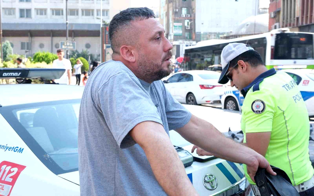 Adana\'da gereksiz korna çalan sürücüye cezai işlem uygulandı