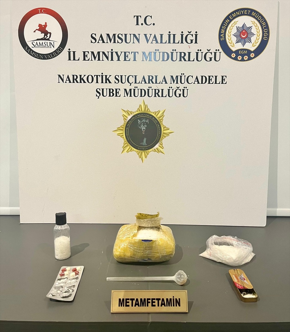 Samsun\'da 1 Kilo 100 Gram Sentetik Uyuşturucu Ele Geçirildi