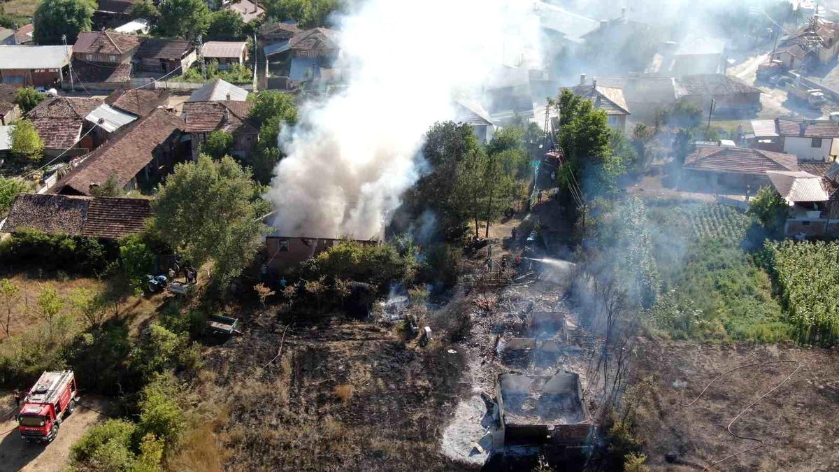 Kastamonu\'da Anız Yangınında İki Ev Kullanılamaz Hale Geldi