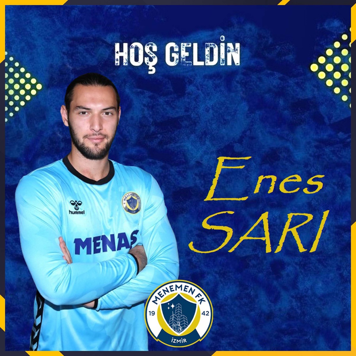 Menemen Futbol Kulübü, kaleci Mehmet Enes Sarı\'yı transfer etti