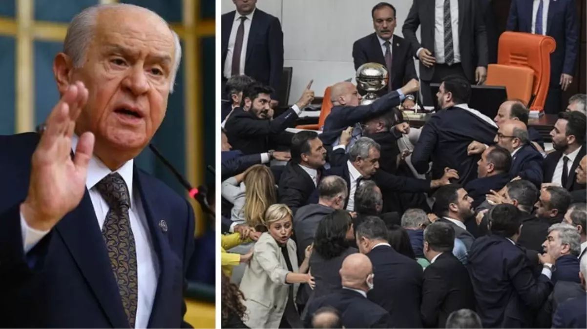 Bahçeli\'den yumruklu oturuma ilk yorum: Can Atalay konusu tamamıyla kapanmıştır