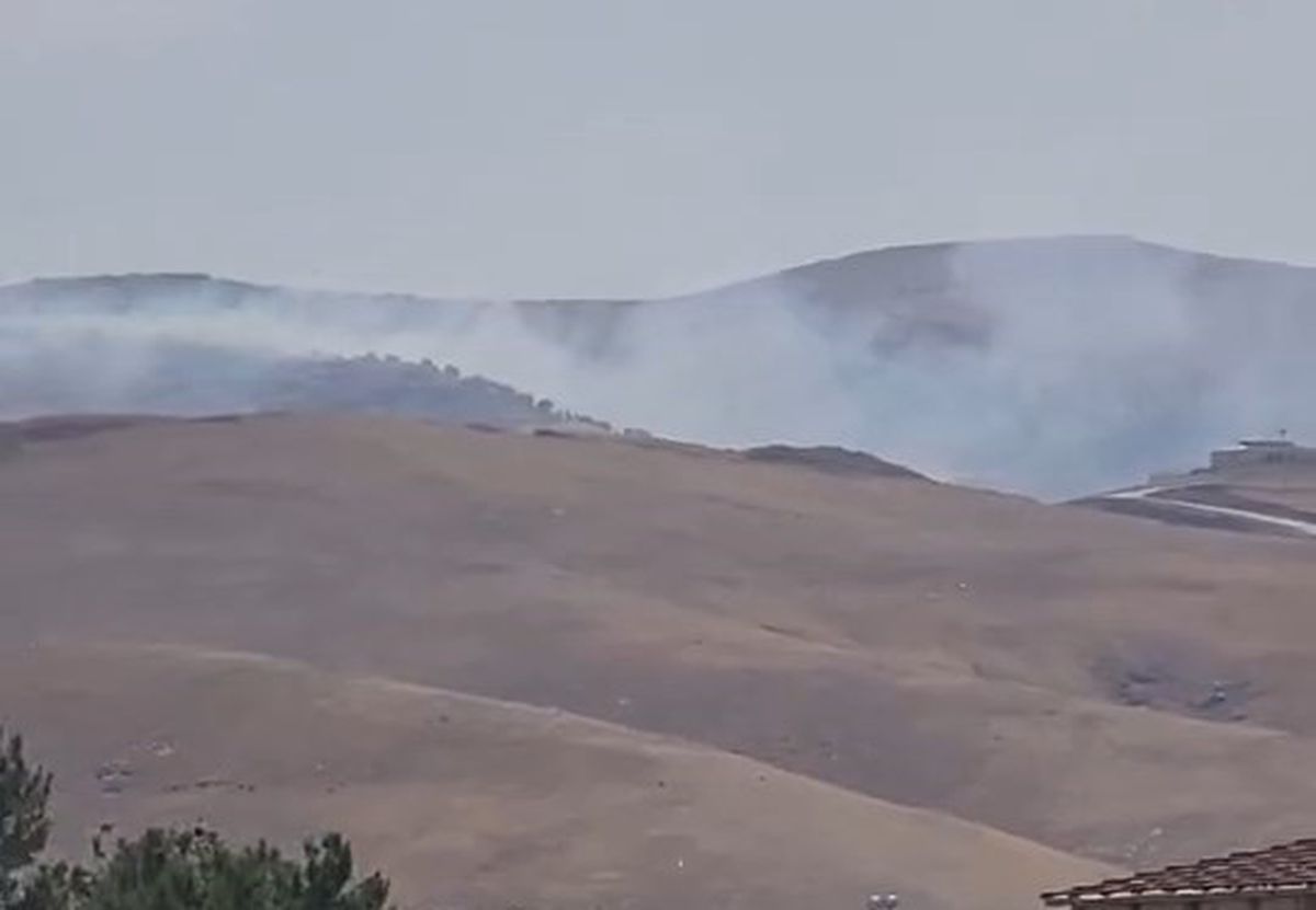 Siirt\'te çıkan örtü yangını söndürüldü