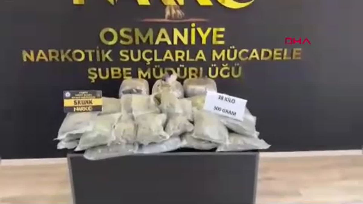 Osmaniye\'de 38 Kilo Skunk Ele Geçirildi