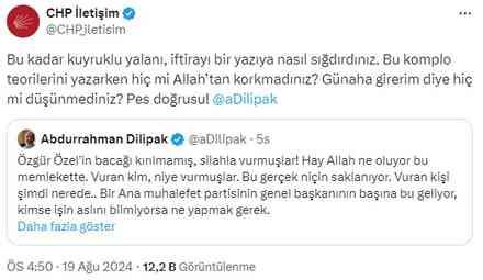 CHP'den Abdurrahman Dilipak'ın iddialarına yanıt