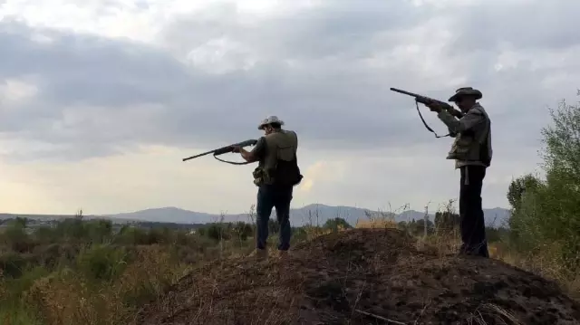 Mahsulün talan edilmesine daha fazla dayanamayan çiftçiler resmi izin alıp ava çıktı