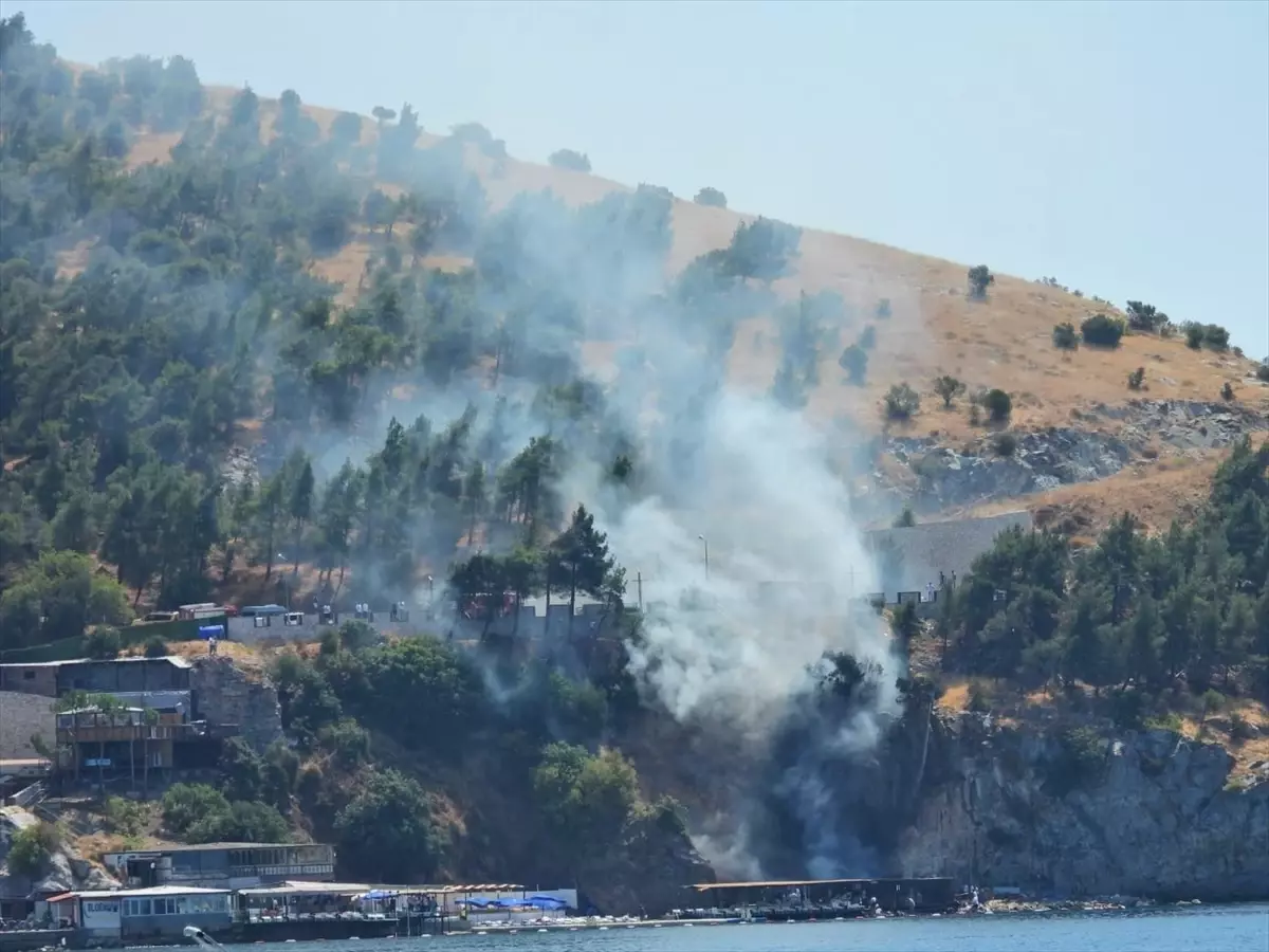 Erdek\'teki kafede çıkan yangın kontrol altına alındı