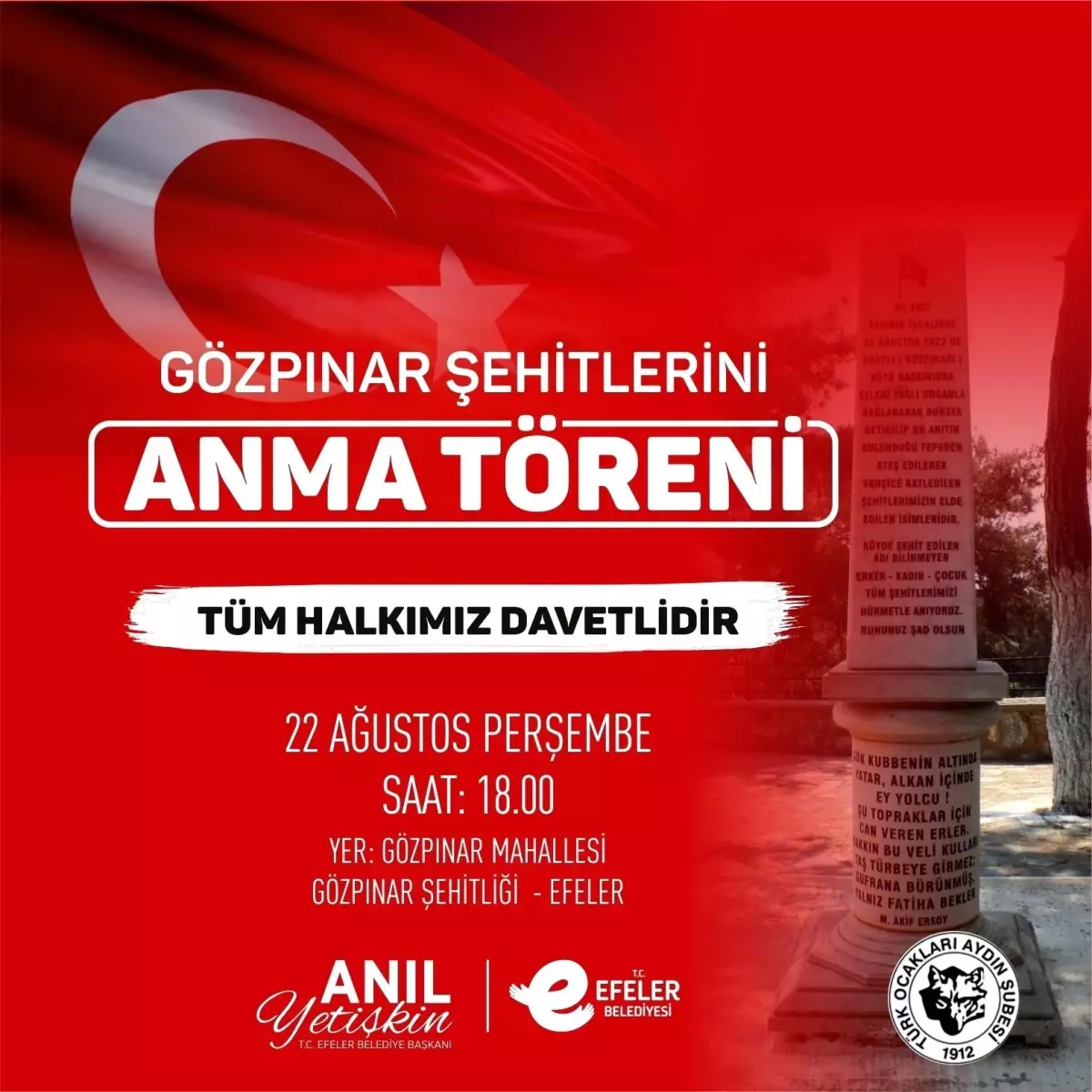 Gözpınar şehitleri için anma töreni düzenlenecek