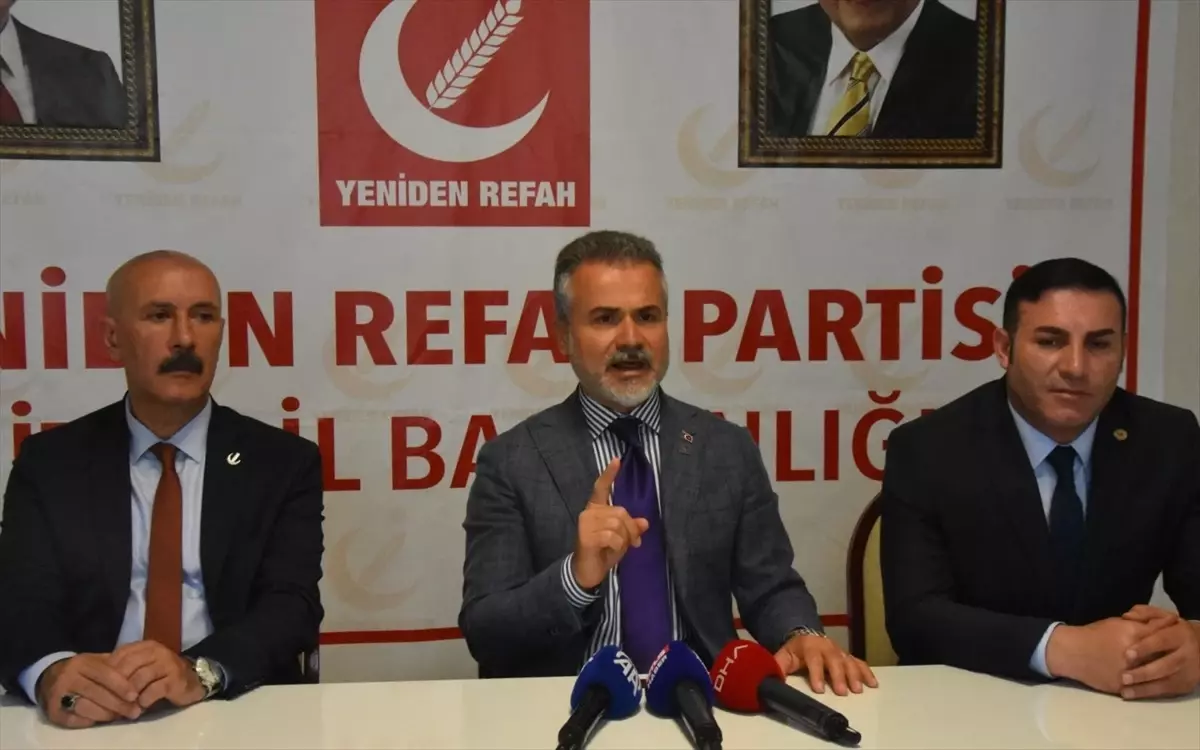 Yeniden Refah Partisi Genel Başkan Yardımcısı Suat Kılıç İsrail\'in Gazze\'ye yönelik saldırılarını kınadı