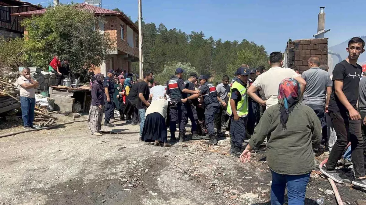 Kastamonu\'nun Tosya ilçesinde çıkan yangında 3 ev kullanılamaz hale geldi, 16 yaşındaki genç hayatını kaybetti