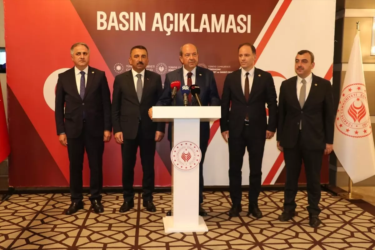 KKTC Cumhurbaşkanı Tatar, Zonguldak\'ta bulunan iş dünyası temsilcileriyle görüştü