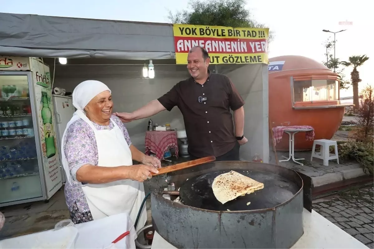 Menderes Belediye Başkanı Gümüldür Gece Pazarını Ziyaret Etti