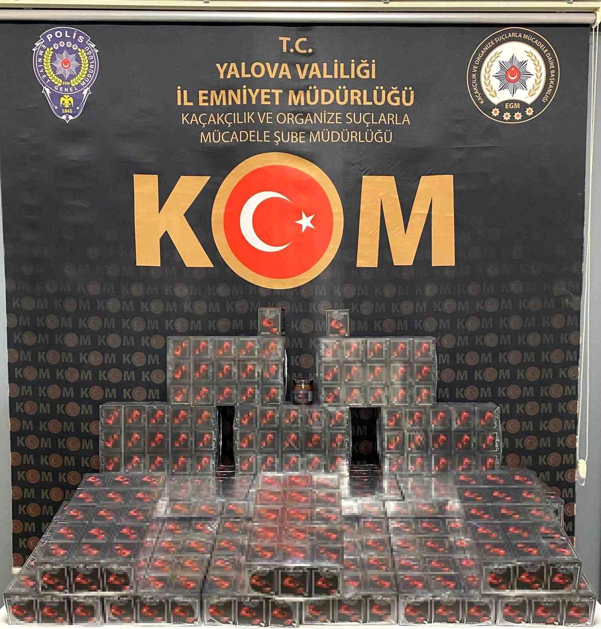 Yalova\'da 89 Kilo 700 Gram Bitkisel Macun Ele Geçirildi