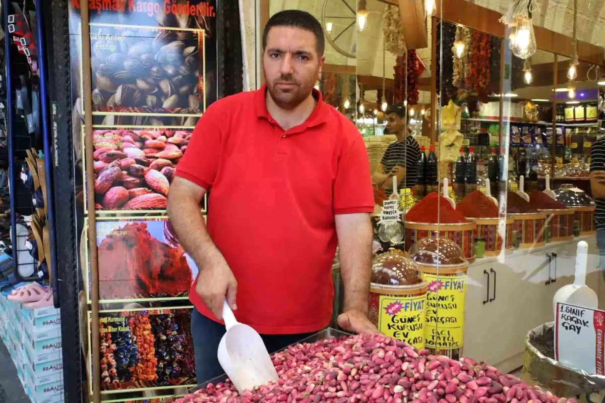 Gaziantep\'te Ben Fıstıklar Tezgahlardaki Yerini Aldı