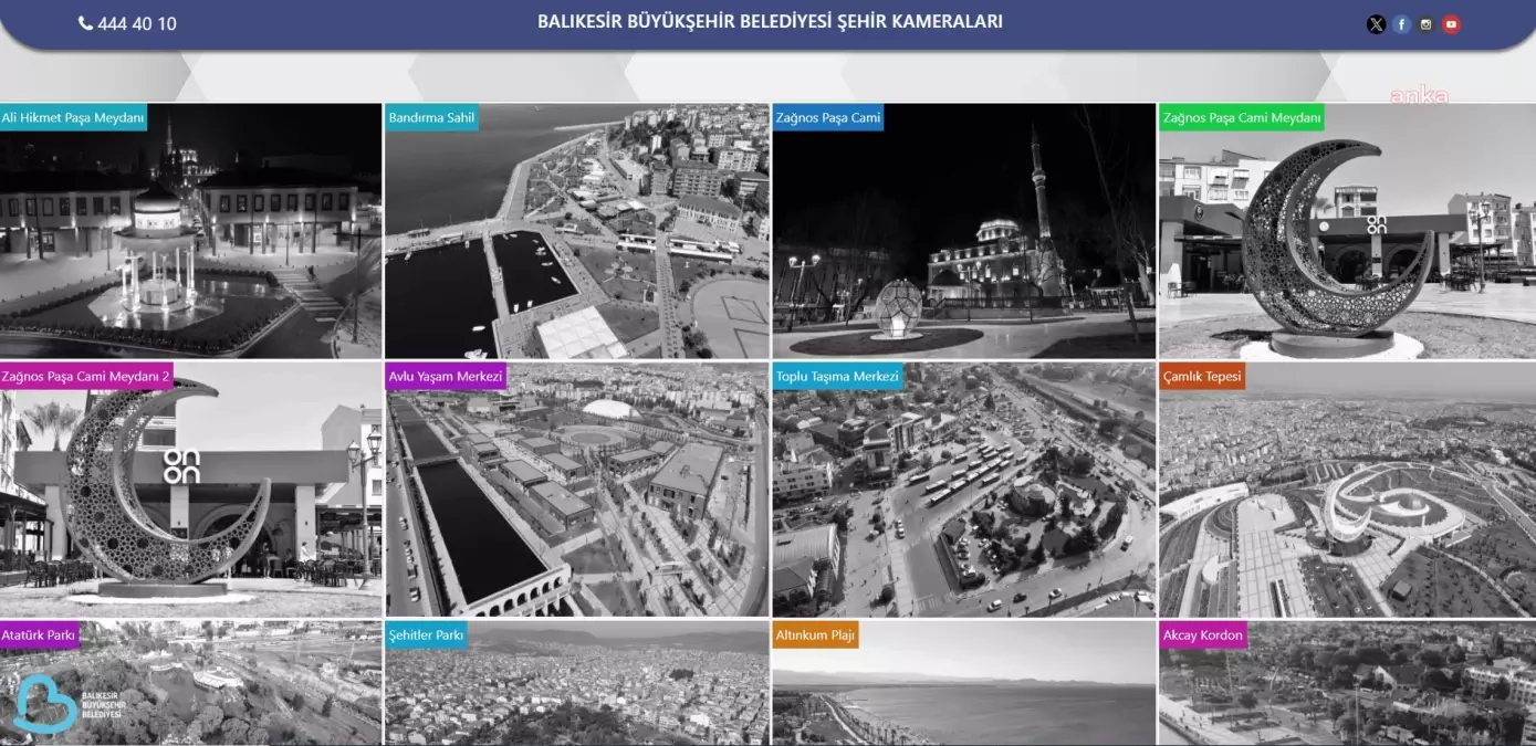 Balıkesir Büyükşehir Belediyesi Şehir Kameralarıyla Kenti İzliyor