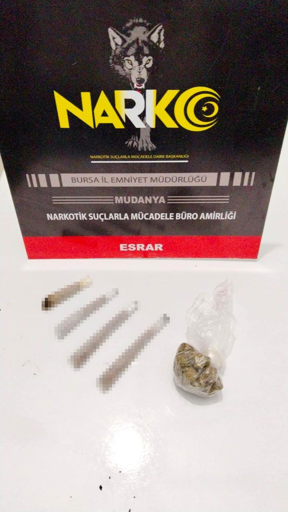 Bursa\'da şüpheli şahsın üzerinde esrar ele geçirildi