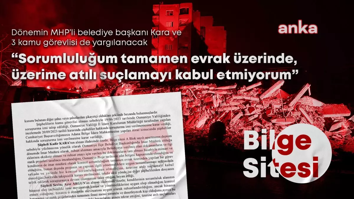 Bilge Sitesi Davası: MHP\'li Belediye Başkanı ve 3 Kamu Görevlisi Hakkında Dava Açıldı