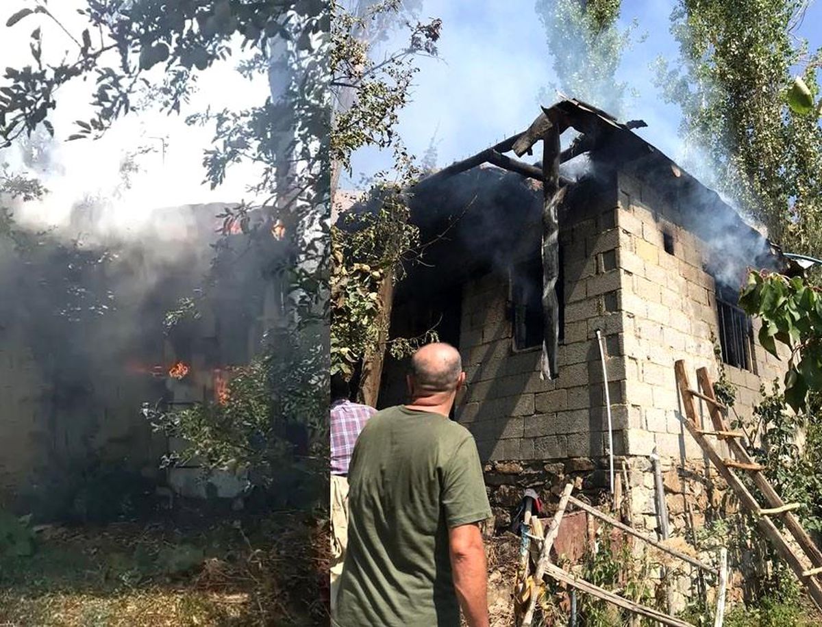 Hakkari\'de Depo ve Tandırda Yangın Çıktı