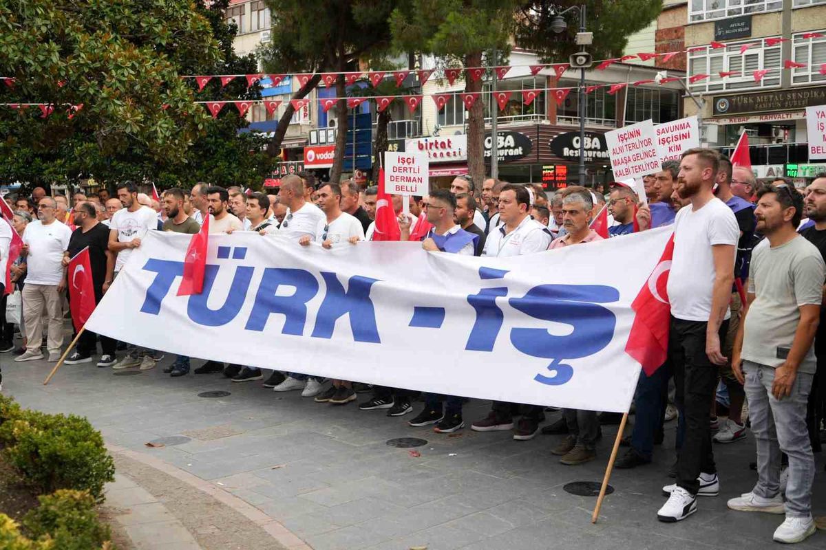 Samsun\'da işçiler vergi sisteminde adalet istedi