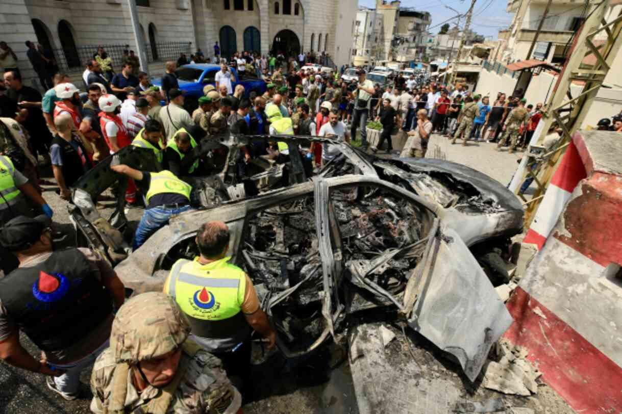 İsrail'den Lübnan'da suikast! Otomobili havaya uçurdular