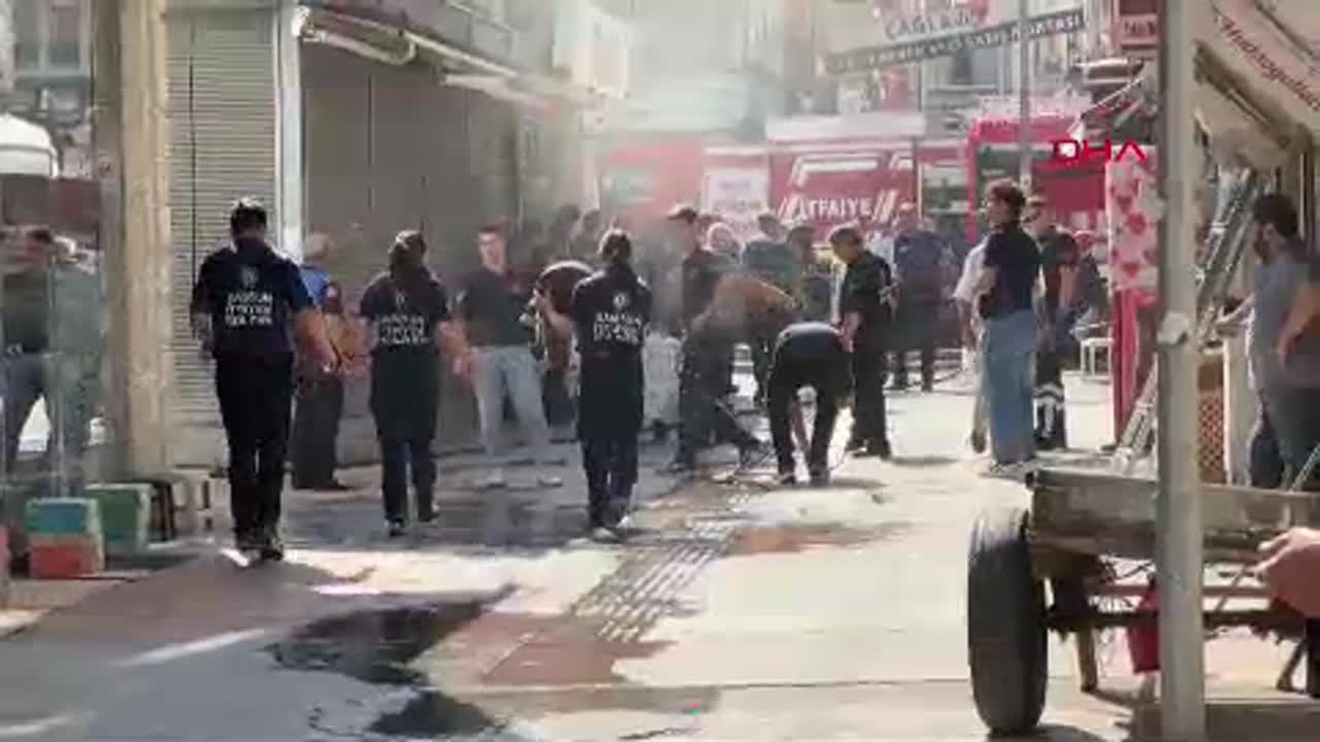 Samsun\'da İş Yerinde Çıkan Yangın Kontrol Altına Alındı