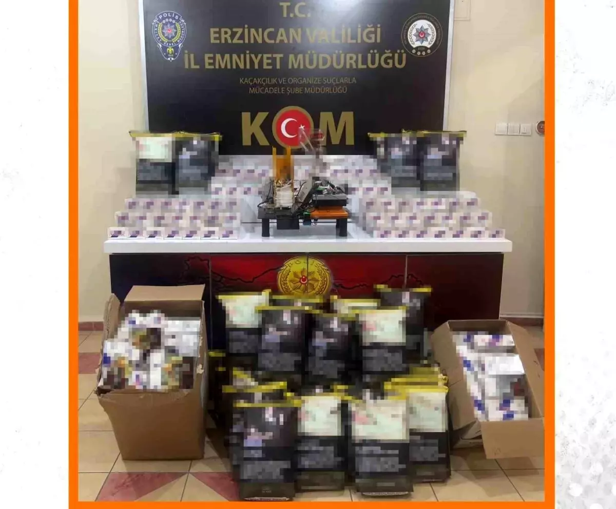 Erzincan\'da Sigara İmalathanesine Operasyon