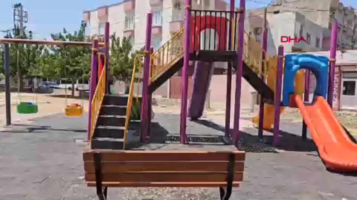 Mardin\'de Parkta Montajı Yapılan Banklar Çalındı