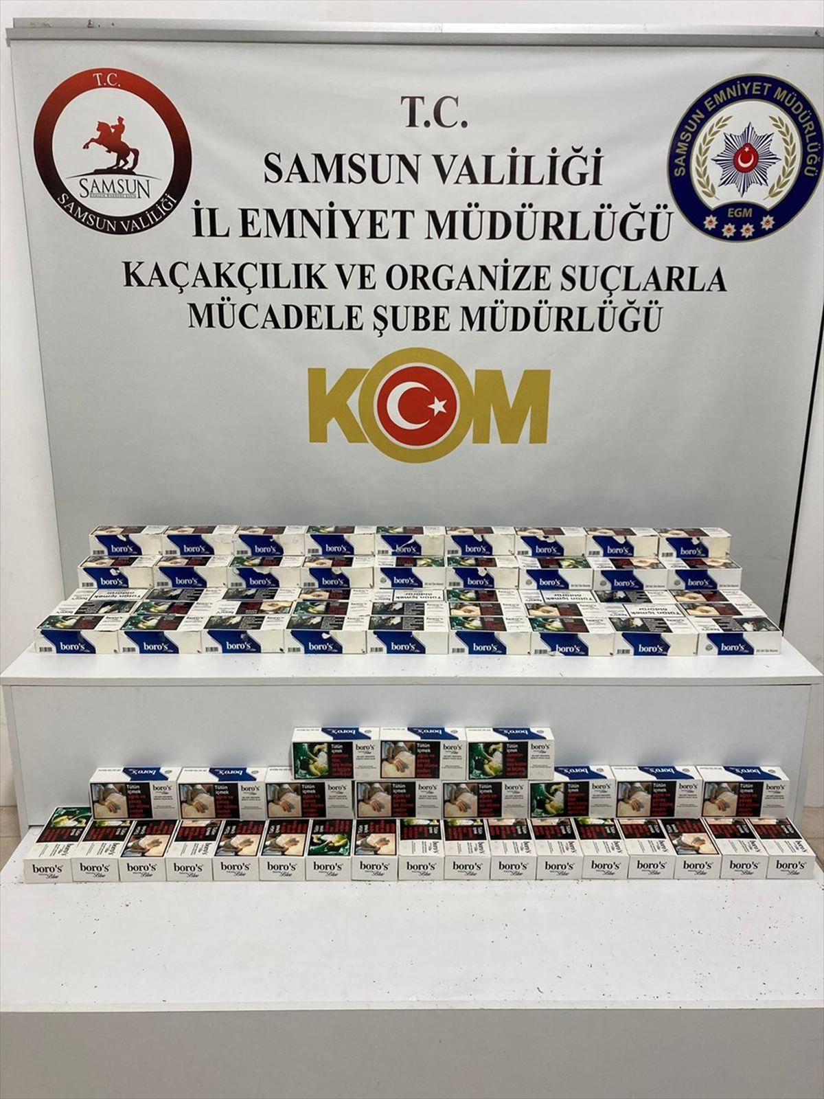 Samsun\'da Kaçakçılık Operasyonu: 20 Bin Bandrolsüz Makaron Ele Geçirildi