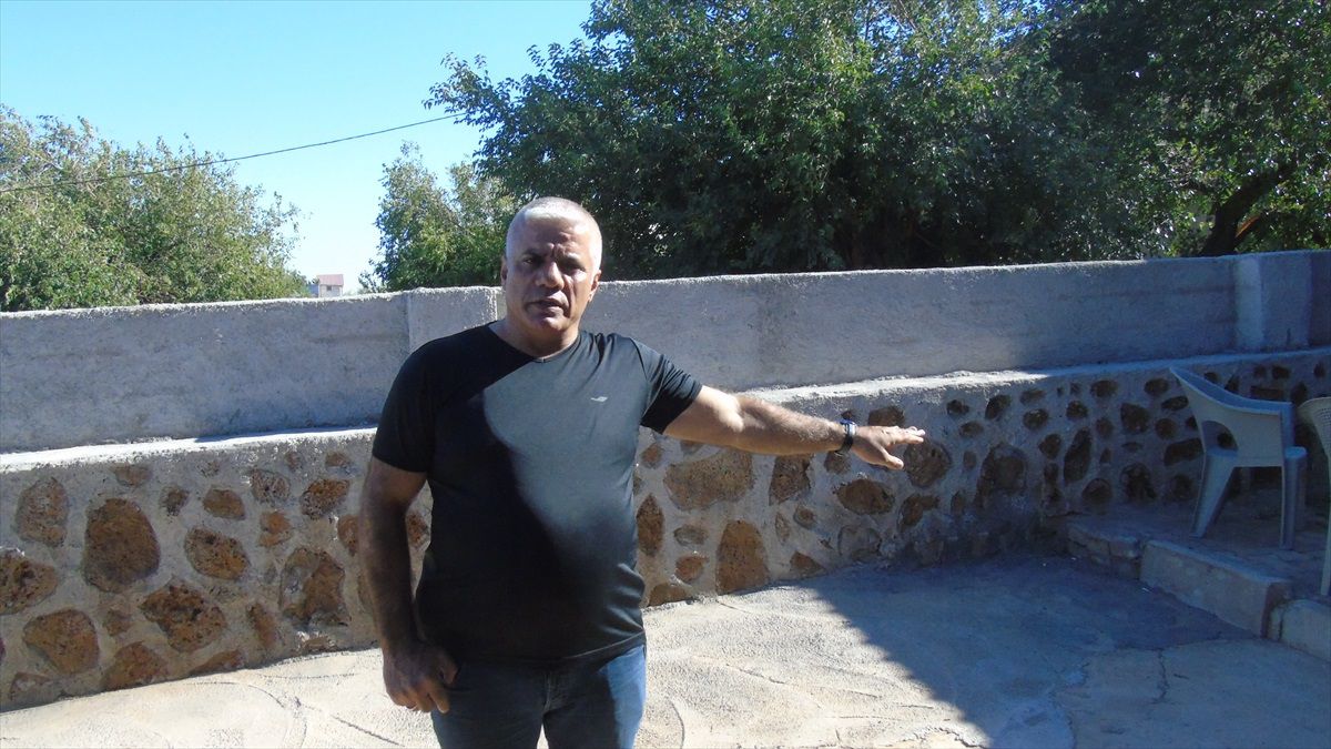 Gaziantep\'te evin bahçesine yorgun mermi düştü