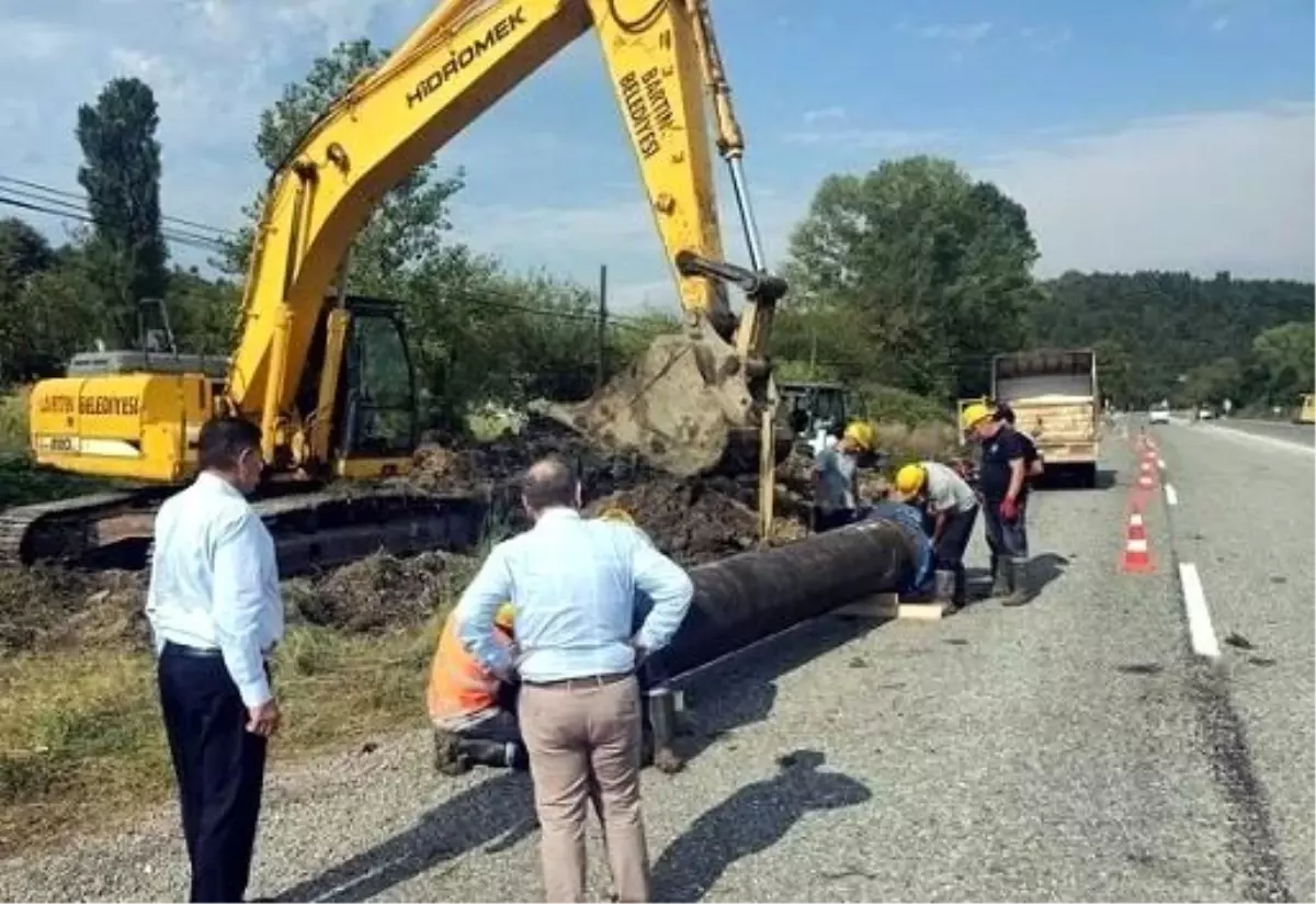 Bartın Belediyesi Ulupınar Su İshale Hattında Bakım ve Onarım Yaptı