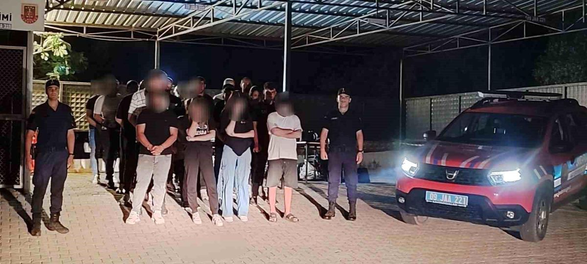 Didim\'de 57 düzensiz göçmen yakalandı