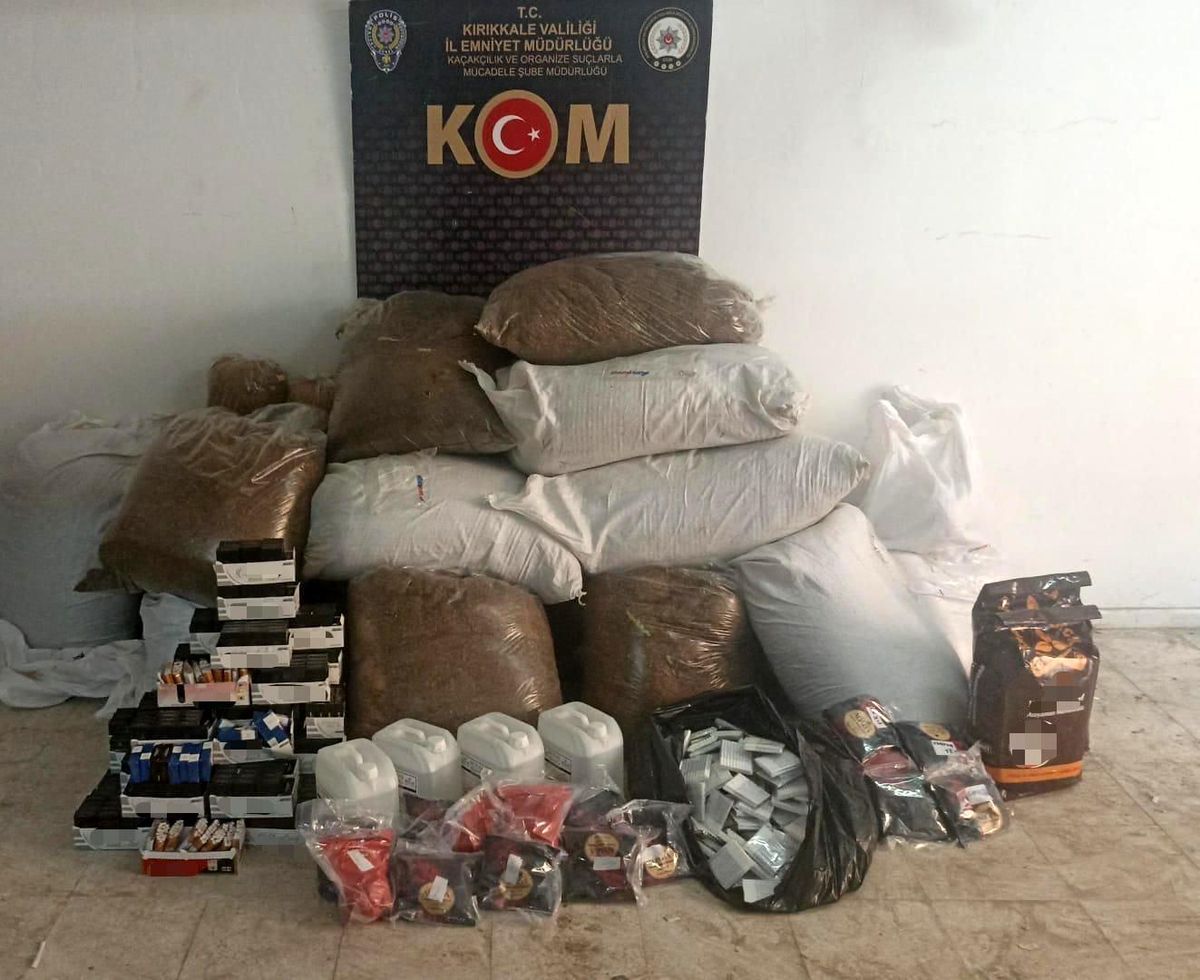 Kırıkkale\'de Kaçak Tütün ve Alkol Ticareti Operasyonu