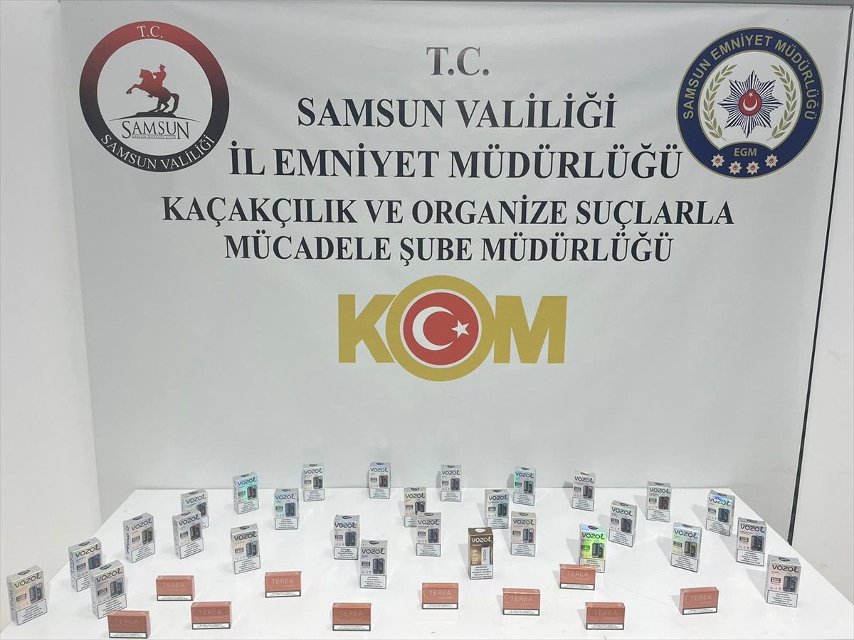 Samsun\'da kaçakçılık operasyonunda 2 şüpheli gözaltına alındı