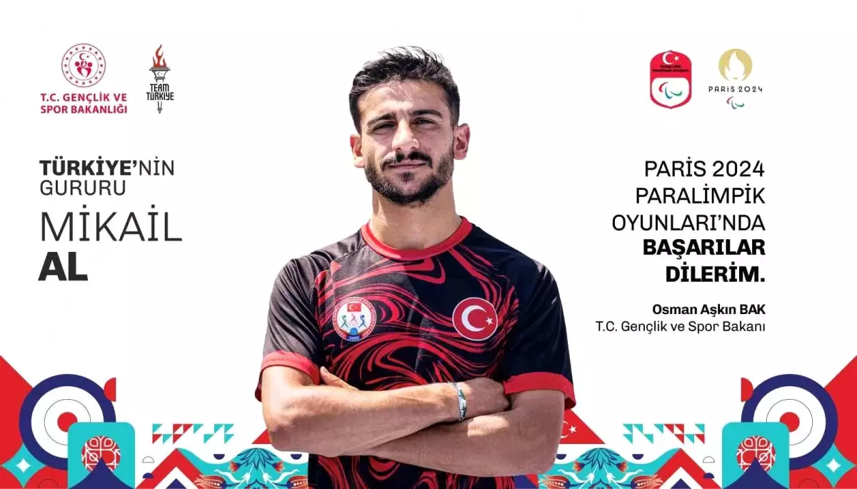 Paris 2024 Paralimpik Oyunları\'nda Türkiye\'yi temsil edecek sporcu Mikail Al altın madalya hedefliyor