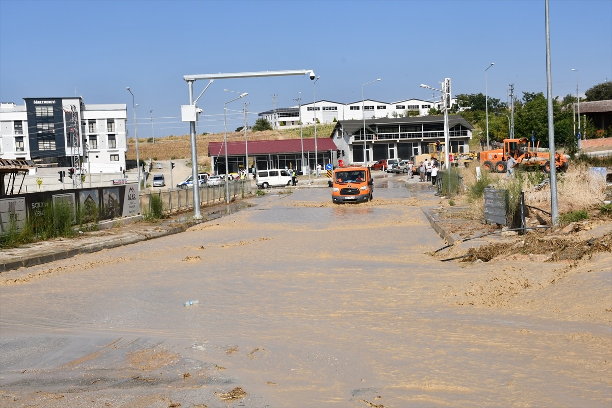 Samsun\'da DSİ\'ye ait boru patladı