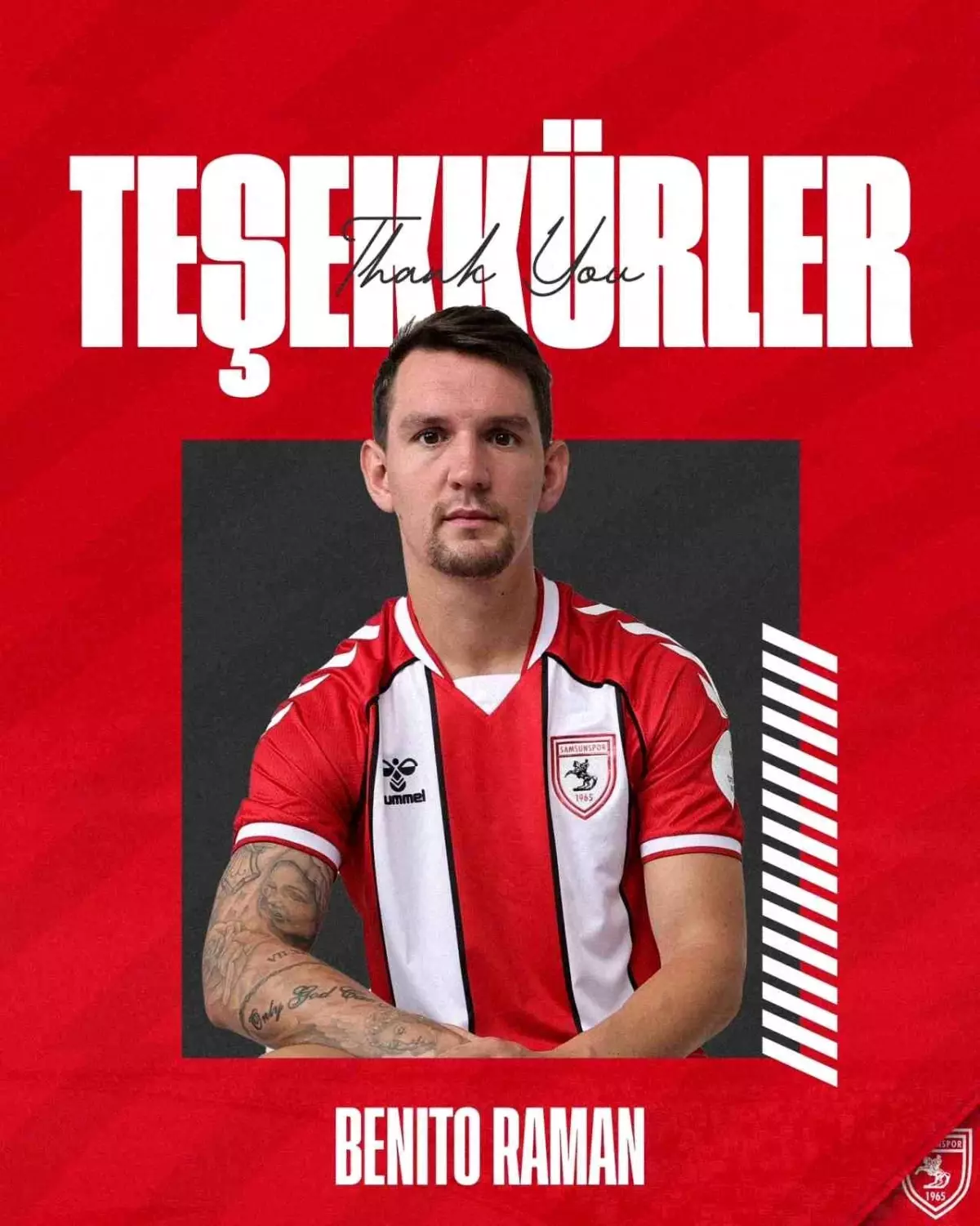 Samsunspor\'un Belçikalı golcüsü Benito Raman, Mechelen\'e transfer oldu