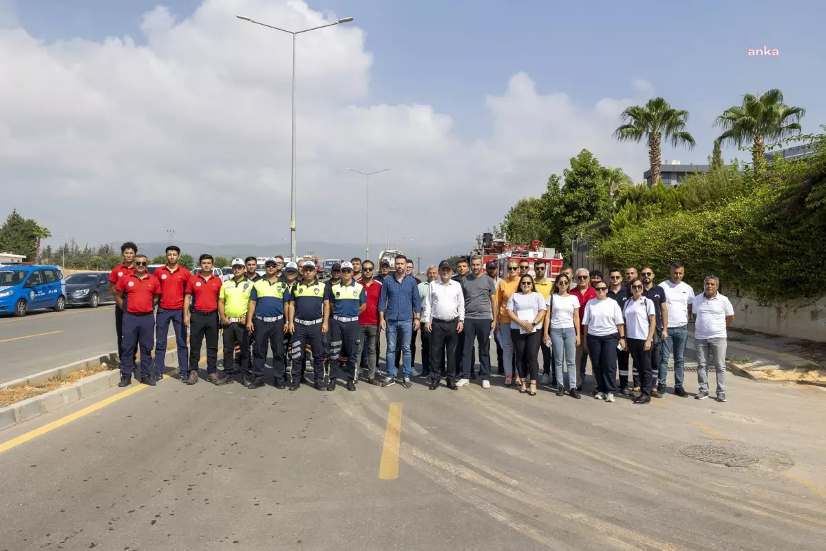 Mersin Büyükşehir Belediyesi Yol Trafik Güvenliği Tatbikatı Düzenledi