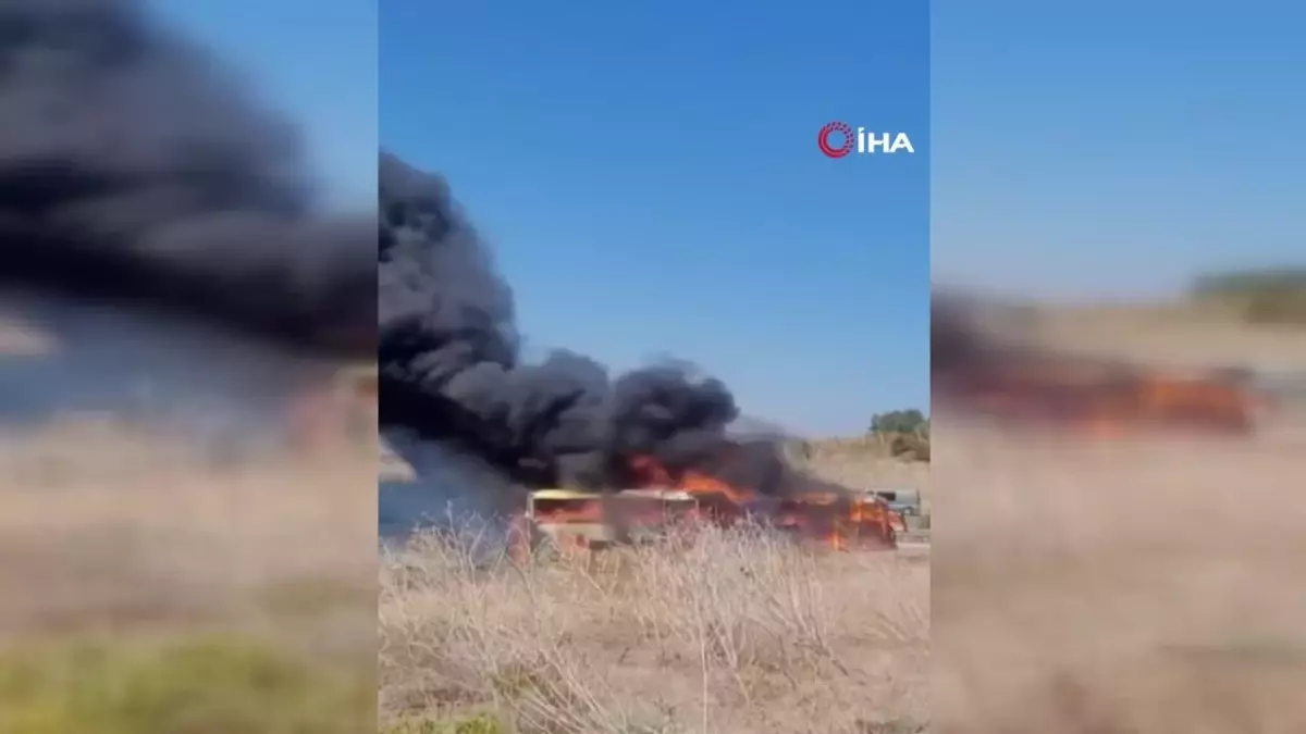 Otobüs Alevlere Teslim Oldu: 41 Yolcu Tahliye Edildi
