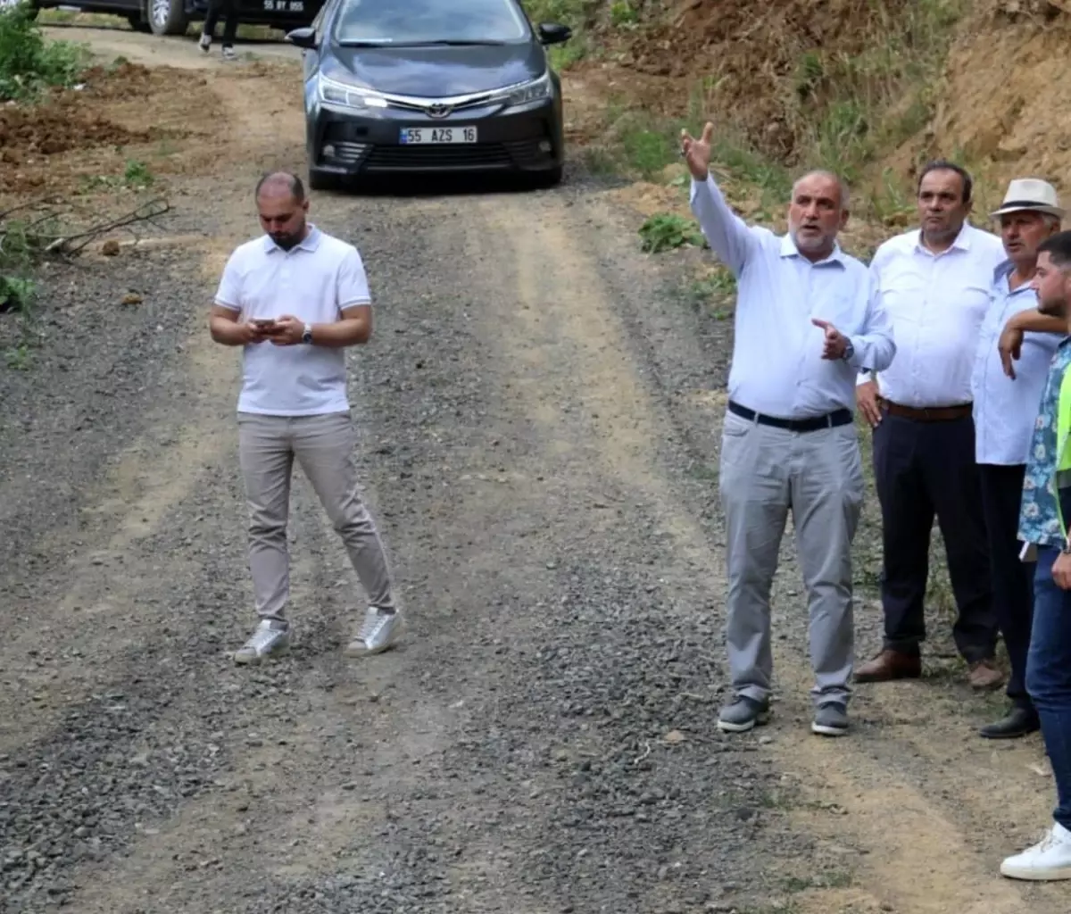 Samsun\'da Yol Yatırımları Hız Kesmeden Devam Ediyor