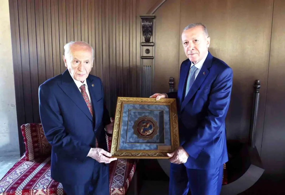 Cumhurbaşkanı Erdoğan, MHP Genel Başkanı Bahçeli ile buluştu