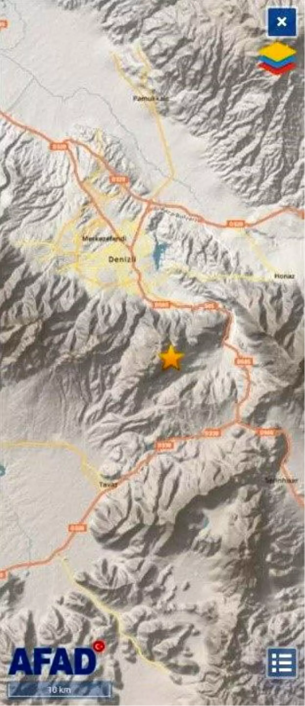 Denizli\'de 3.2 Büyüklüğünde Deprem Meydana Geldi