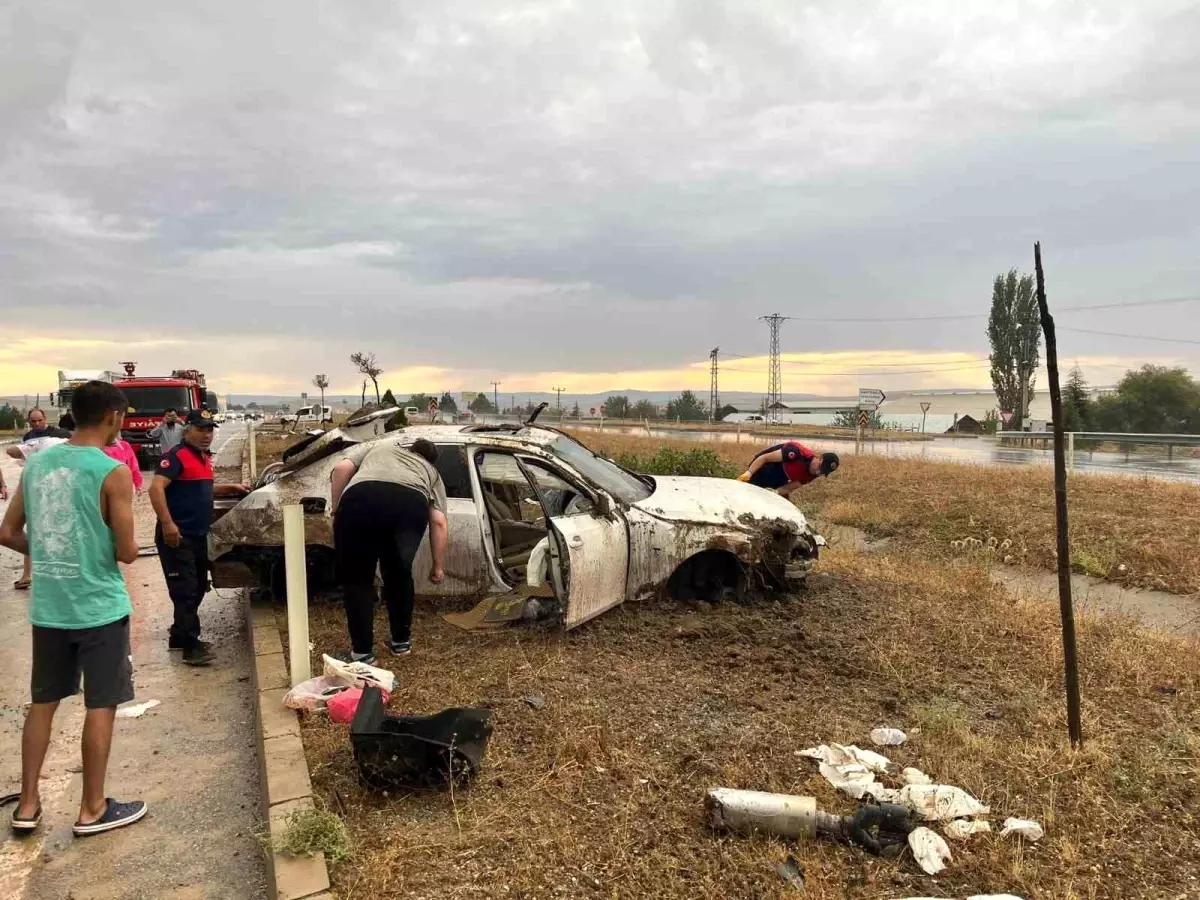 Çorum\'un Sungurlu ilçesinde trafik kazası: 4 yaralı