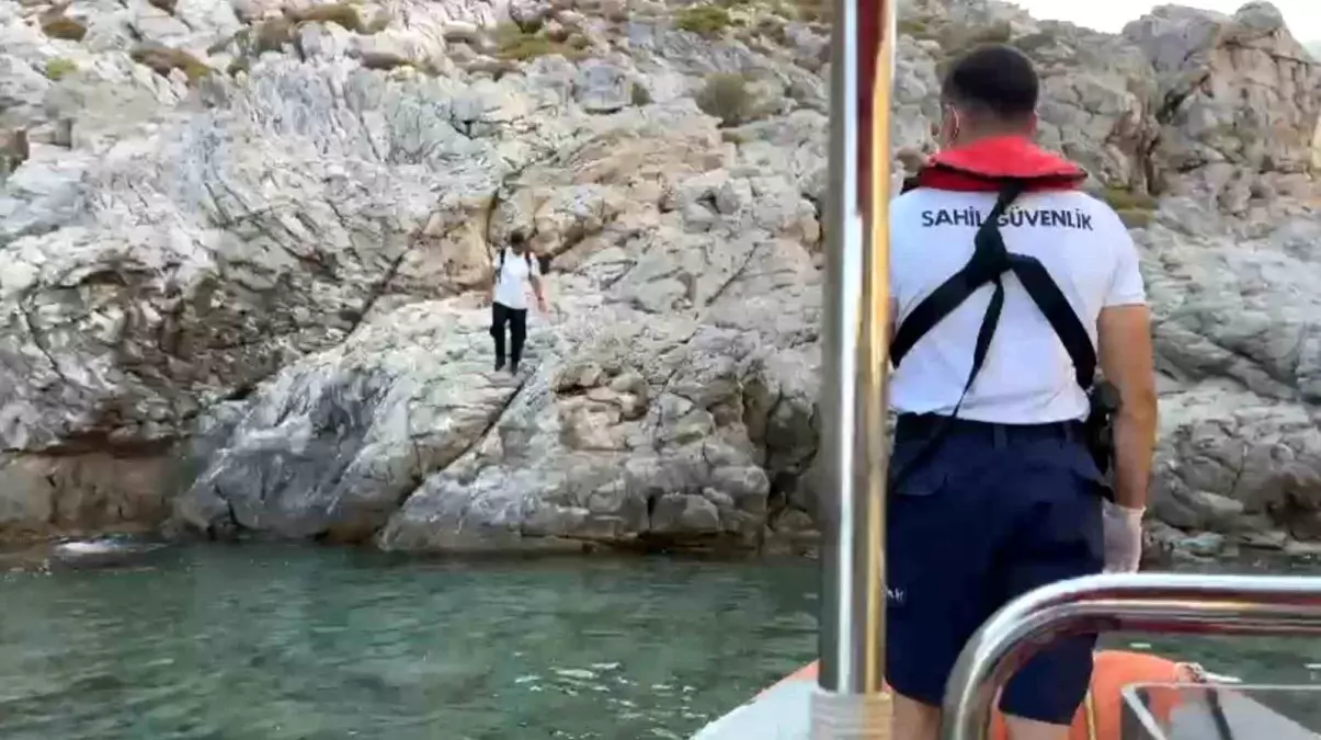 Marmaris Armella Koyu\'nda Düzensiz Göçmen Yakalandı