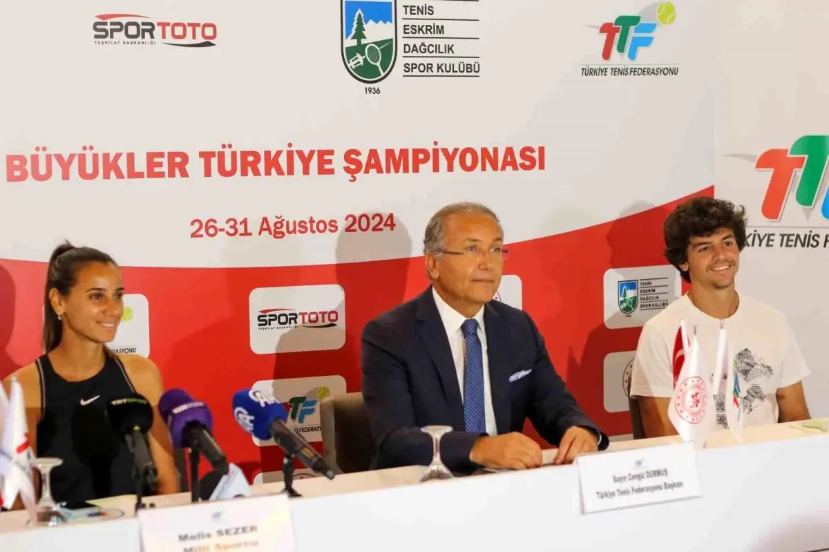 TED Spor Kulübü\'nde Büyükler Tenis Şampiyonası Basın Toplantısı Gerçekleşti